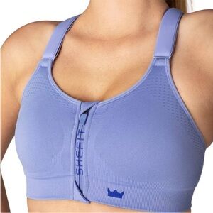 Shefit Adjustable Low Impact Sports Bra Periwinkle Size 6LUXE NWT